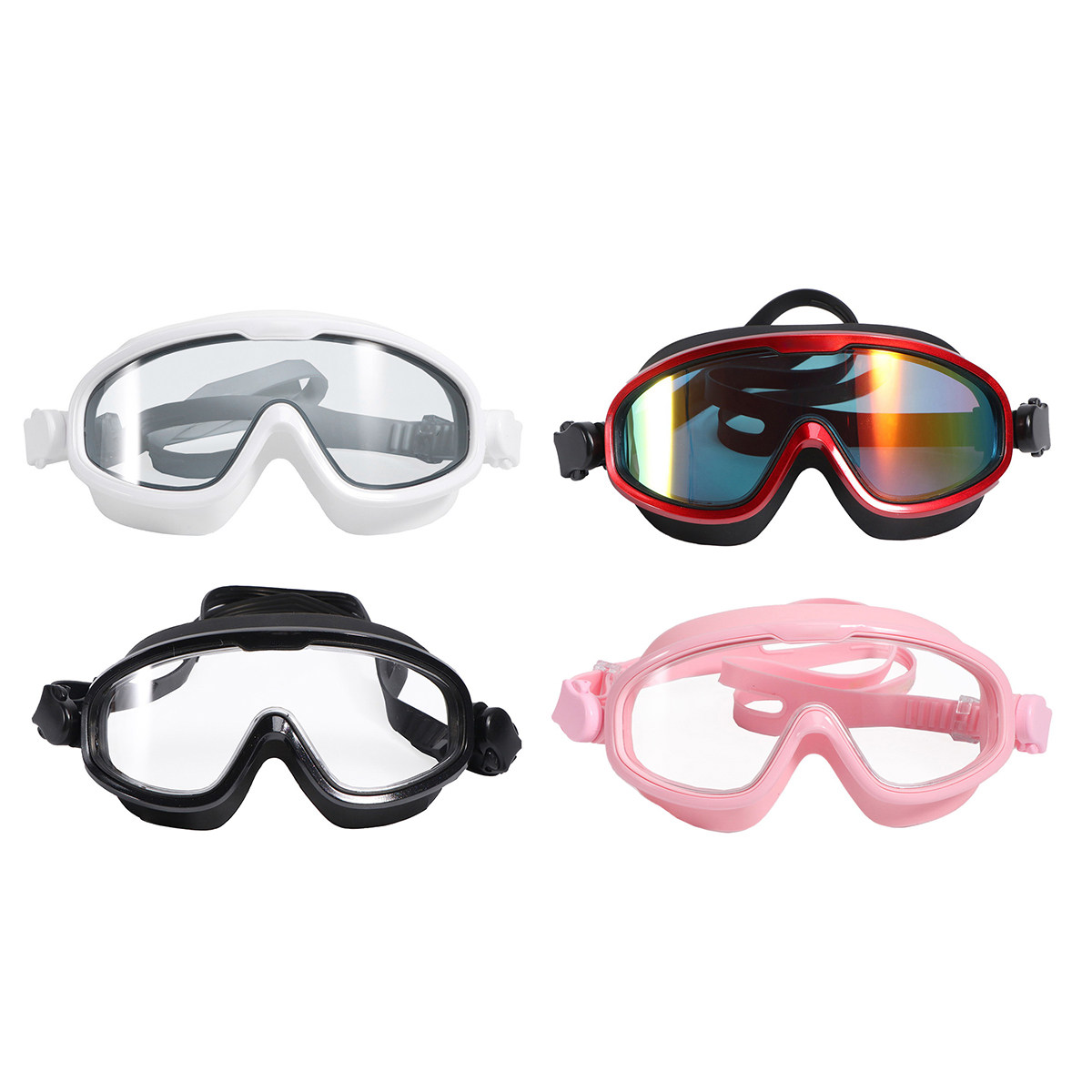Goggles Swim - Antifog Waterproof Swimming Goggles White Strong