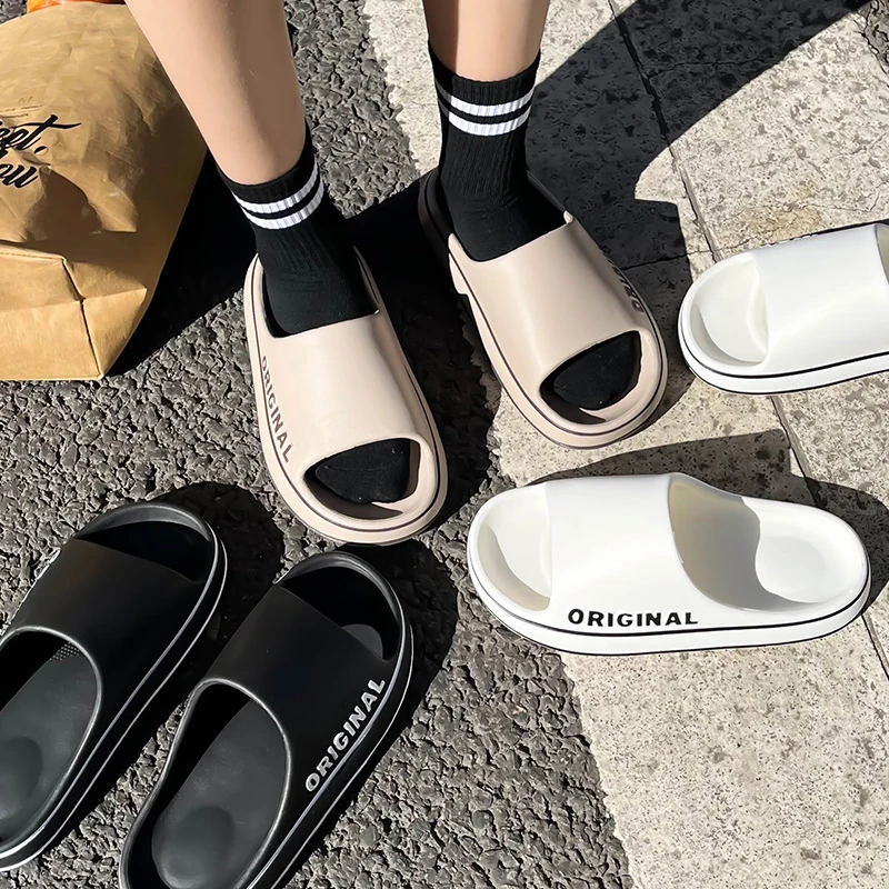 Summer Couple Slides Solid Col - Water Shoes ulasan dan harga