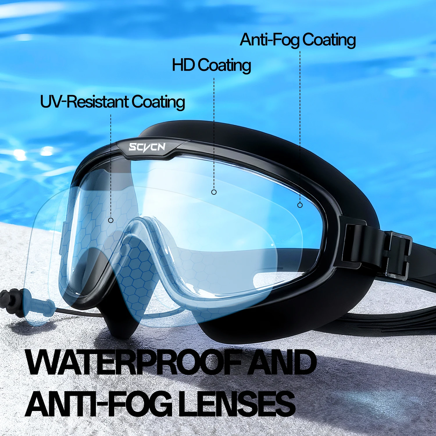 SCVCN Swimming Goggles Profess - Goggles Swim ulasan dan harga