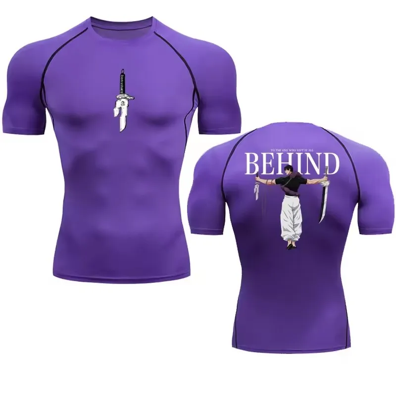 Anime Compression Shirt Men Pr - Rash Guard ulasan dan harga