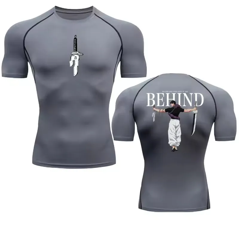 Anime Compression Shirt Men Pr - Rash Guard ulasan dan harga
